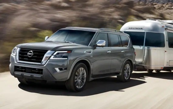 2023 Nissan Armada towing an airstream | Ed Martin Nissan in Indianapolis IN
