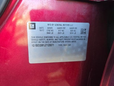 2018 Chevrolet Cruze LT