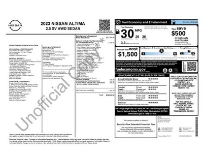 2023 Nissan Altima 2.5 SV