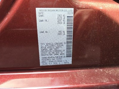 2025 Nissan Altima 2.5 SL