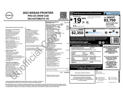 2023 Nissan Frontier PRO-4X PREMIUM