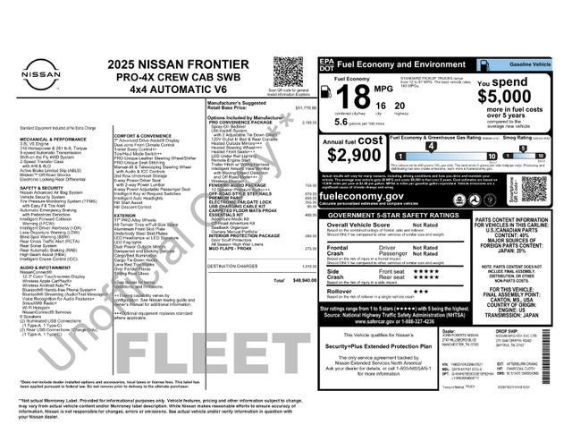 2025 Nissan Frontier PRO-4X