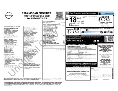 2026 Nissan Frontier PRO-4X w/R Package ROUSH