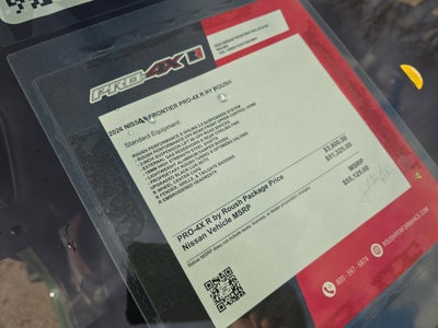 2026 Nissan Frontier PRO-4X with R Package