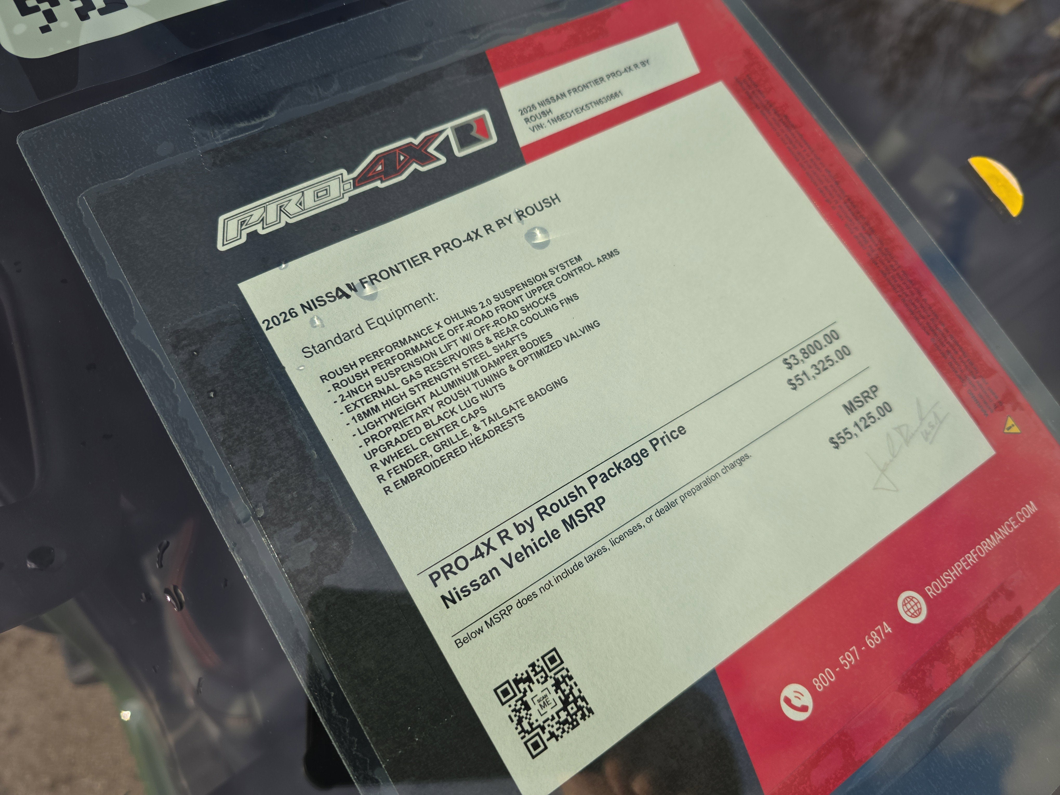 2026 Nissan Frontier PRO-4X with R Package