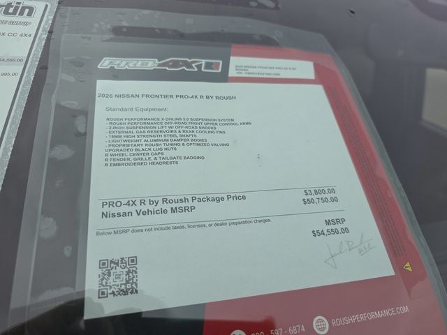 2026 Nissan Frontier PRO-4X