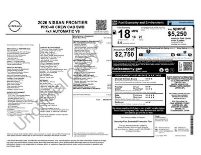 2026 Nissan Frontier PRO-4X ROUSH