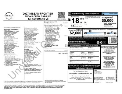 2027 Nissan Frontier PRO-4X