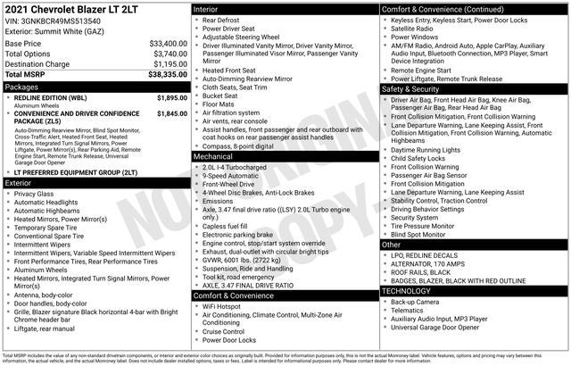 2021 Chevrolet Blazer LT