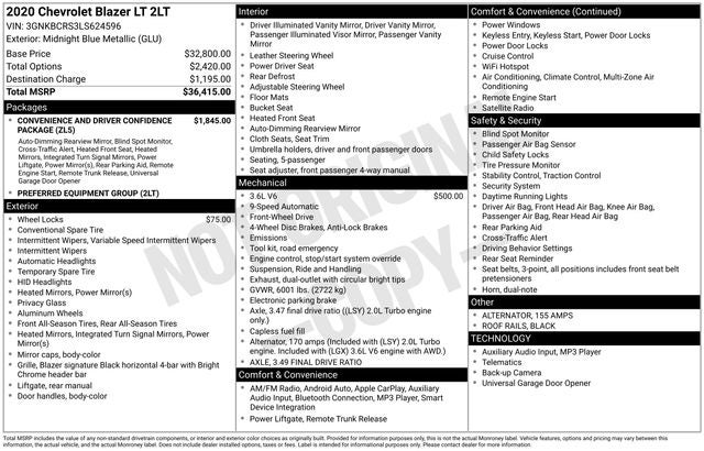 2020 Chevrolet Blazer LT