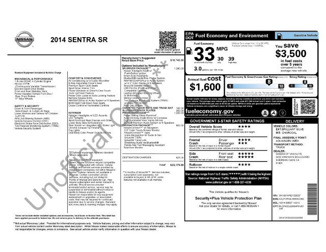 2014 Nissan Sentra SR PREMIUM