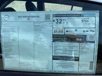 2027 Nissan Sentra SR