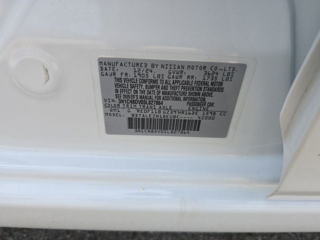 2025 Nissan Versa 1.6 S