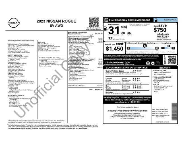 2023 Nissan Rogue SV PREMIUM/MIDNIGHT