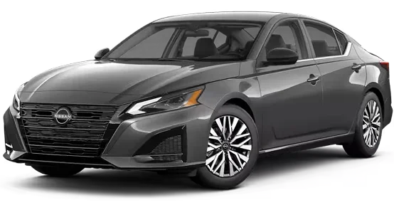 2026 Nissan Altima SV in Gun Metallic, front three-quarter view