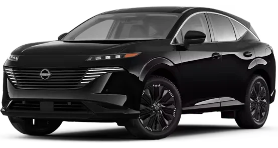 2026 Nissan Murano Platinum AWD in Super Black, front three-quarter view