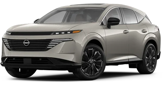 2026 Nissan Murano Platinum AWD in Sandstone Pearl, front three-quarter view